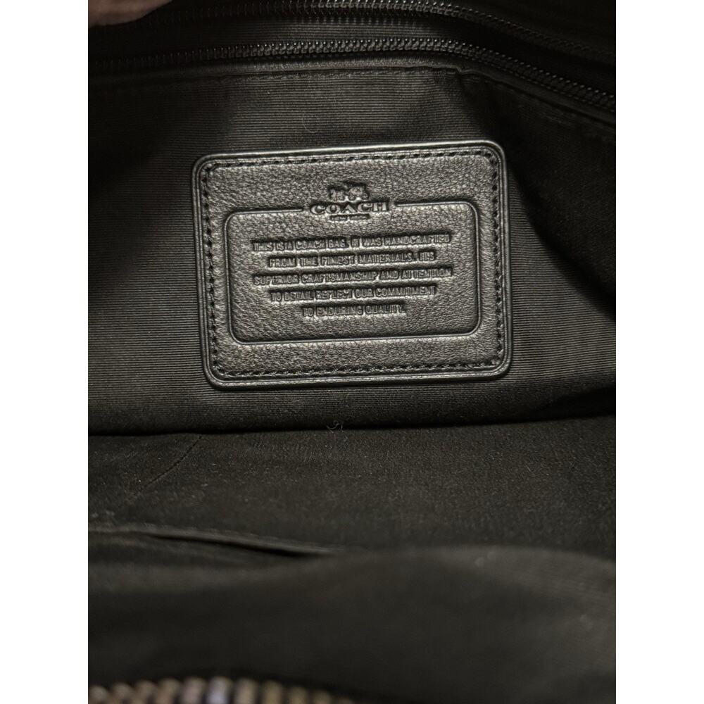 COACH Slim Leather Briefcase Black Vintage Coach - Picture 6 of 11